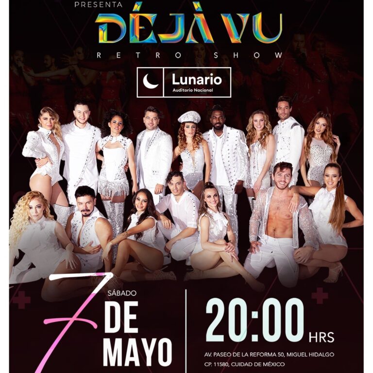 Este sábado 7 de Mayo, vive el efecto DÉJÀ VU en el Lunario del Auditorio Nacional.